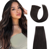 Vlasy Injection Tape in Virgin Human Hair Extensions 12''-24" Hand-Tied PU Skin Tape Hair Extension Straight 16Pcs Invisible Adhesive Tape Ins