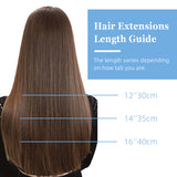 Vlasy 3Pcs/Set Clip In Hair Extensions 100% Real Hair Clip In Wig 12-16 Inch