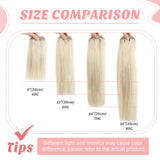 Vlasy 7pcs/set Clip in Extensions 100% Remy Human Hair Grey (#Grey4)
