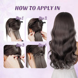 Vlasy 7 Pcs Clip In Hair Extensions Straight Hair Wig Extensions For Women 12-16 Inch