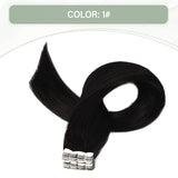 Vlasy 12-24inches Seamless Invisible Mini Tape In Hair Extension Human Hair 16Pcs