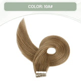 Vlasy 12-24inches Seamless Invisible Mini Tape In Hair Extension Human Hair 16Pcs