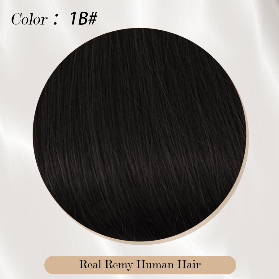 Black Brown (1B)-mini tape in hair extensions