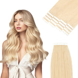 Vlasy 12-24inches Seamless Invisible Mini Tape In Hair Extension Human Hair 16Pcs