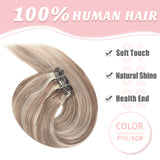 Vlasy 7pcs/set Clip in Extensions 100% Remy Human Hair  (#P16/60)