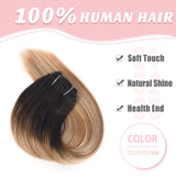 Vlasy 7pcs/set Clip in Extensions 100% Remy Human Hair  (#T2/27+T2/60)