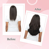 Vlasy Injection Hand-Tied Tape in Hair Extensions 16Pcs Virgin Human Hair (Natural Black #1B)