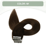 Vlasy 12-24inches Seamless Invisible Mini Tape In Hair Extension Human Hair 16Pcs