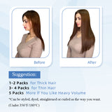 Vlasy Injection Hand-Tied Tape in Hair Extensions 16Pcs Virgin Human Hair (Dark Brown #4)