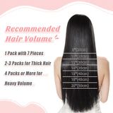 Vlasy 7pcs/set Clip in Extensions 100% Remy Human Hair Dark Brown (#4)
