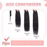 Vlasy 3pcs/set Clip in Extensions 100% Real Human Hair Off Black (1B#)