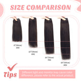 Vlasy 7pcs/set Clip in Extensions 100% Remy Human Hair Darkest Brown (#2)