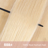 Vlasy 3pcs/set Clip in Extensions 100% Real Human Hair Light Blond (60A#)