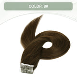 Vlasy 12-24inches Seamless Invisible Mini Tape In Hair Extension Human Hair 16Pcs