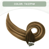 Vlasy 12-24inches Seamless Invisible Mini Tape In Hair Extension Human Hair 16Pcs